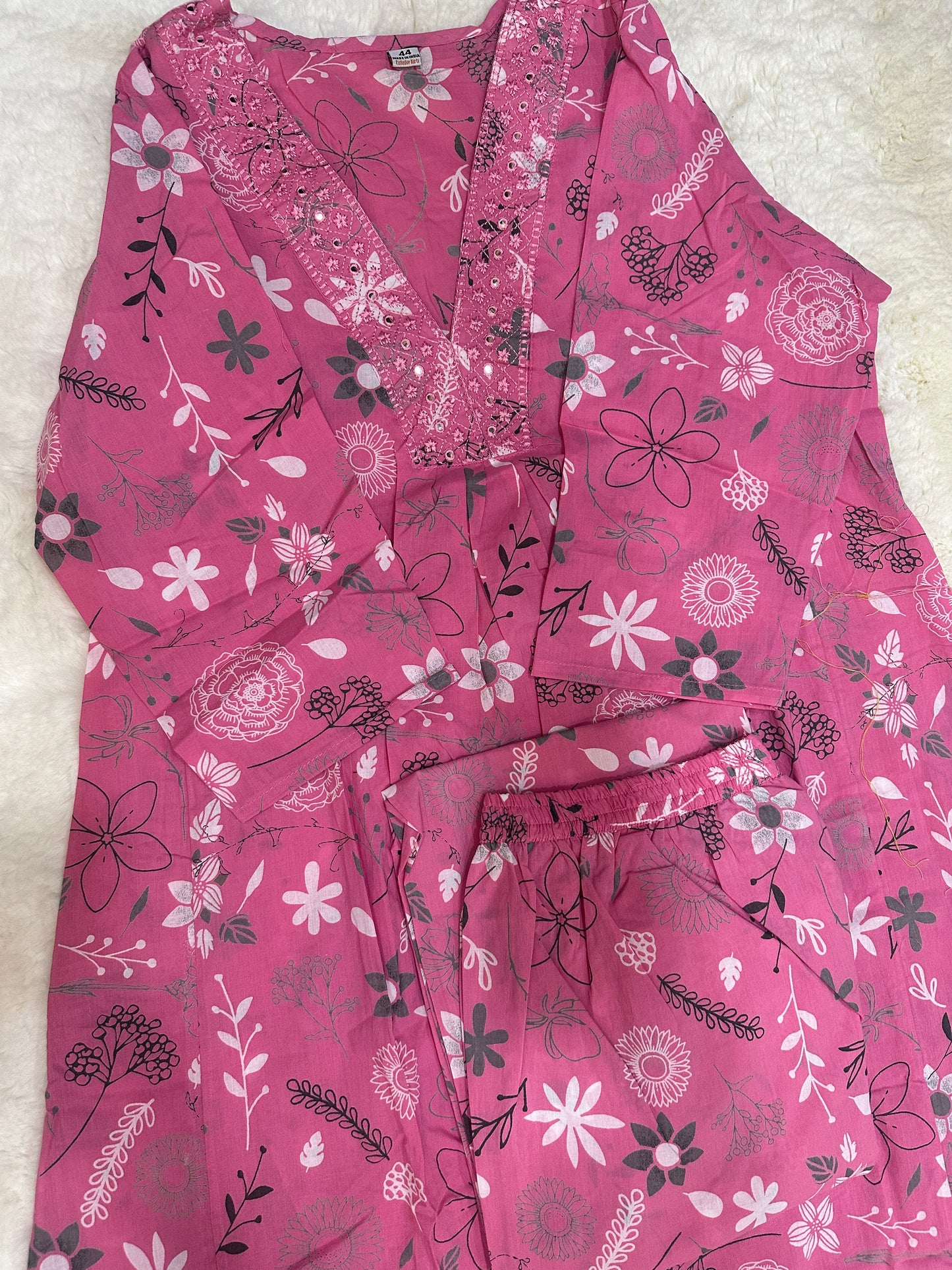 Pink kurta pant set