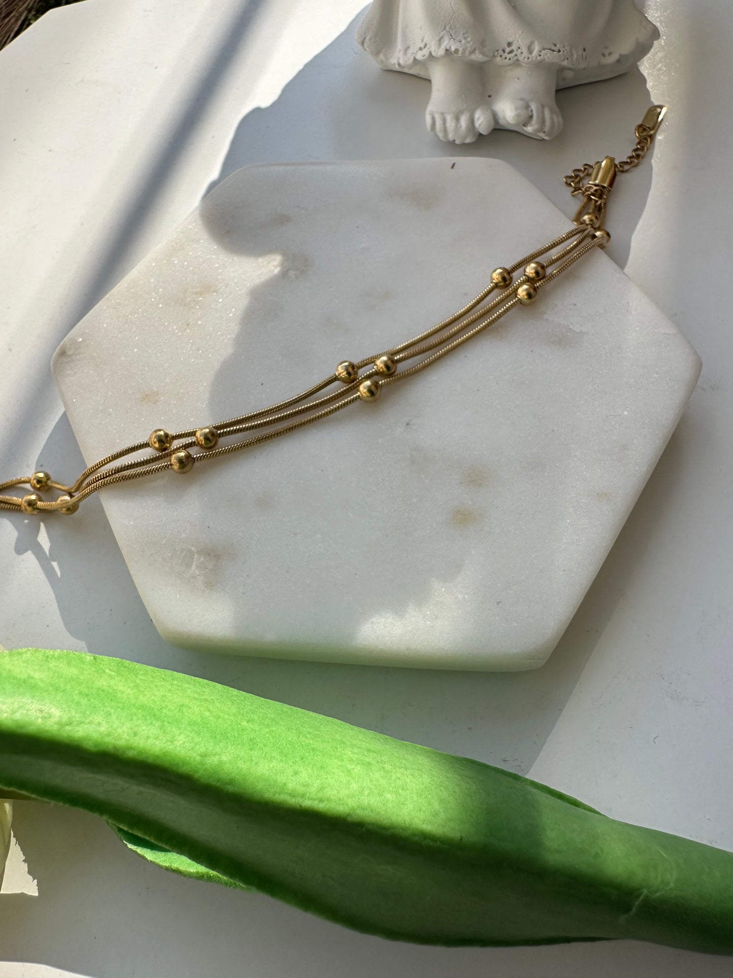 Layered ball design bracelet