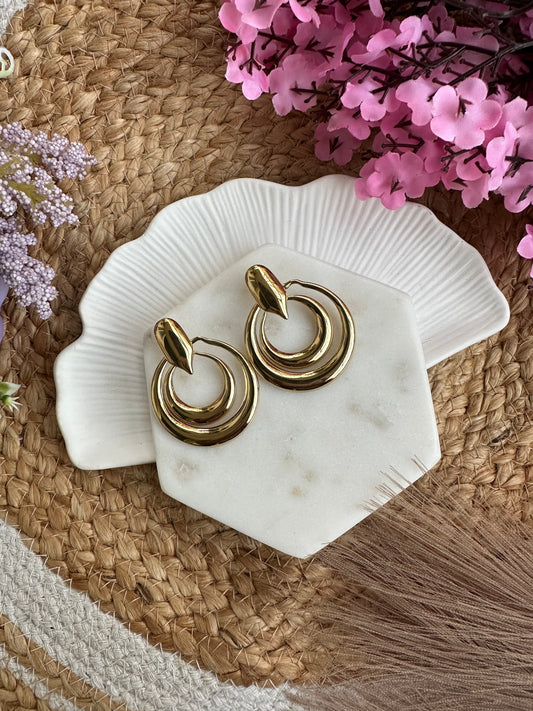 Statement Golden Earrings