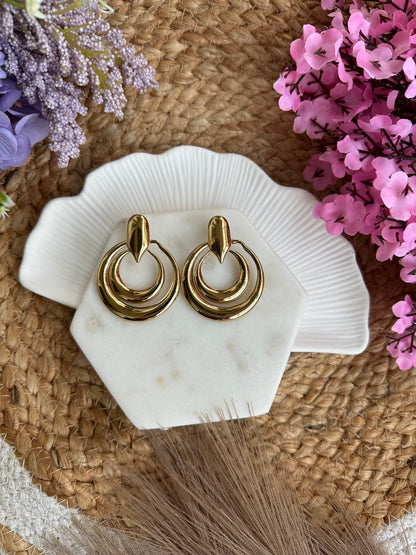 Statement Golden Earrings