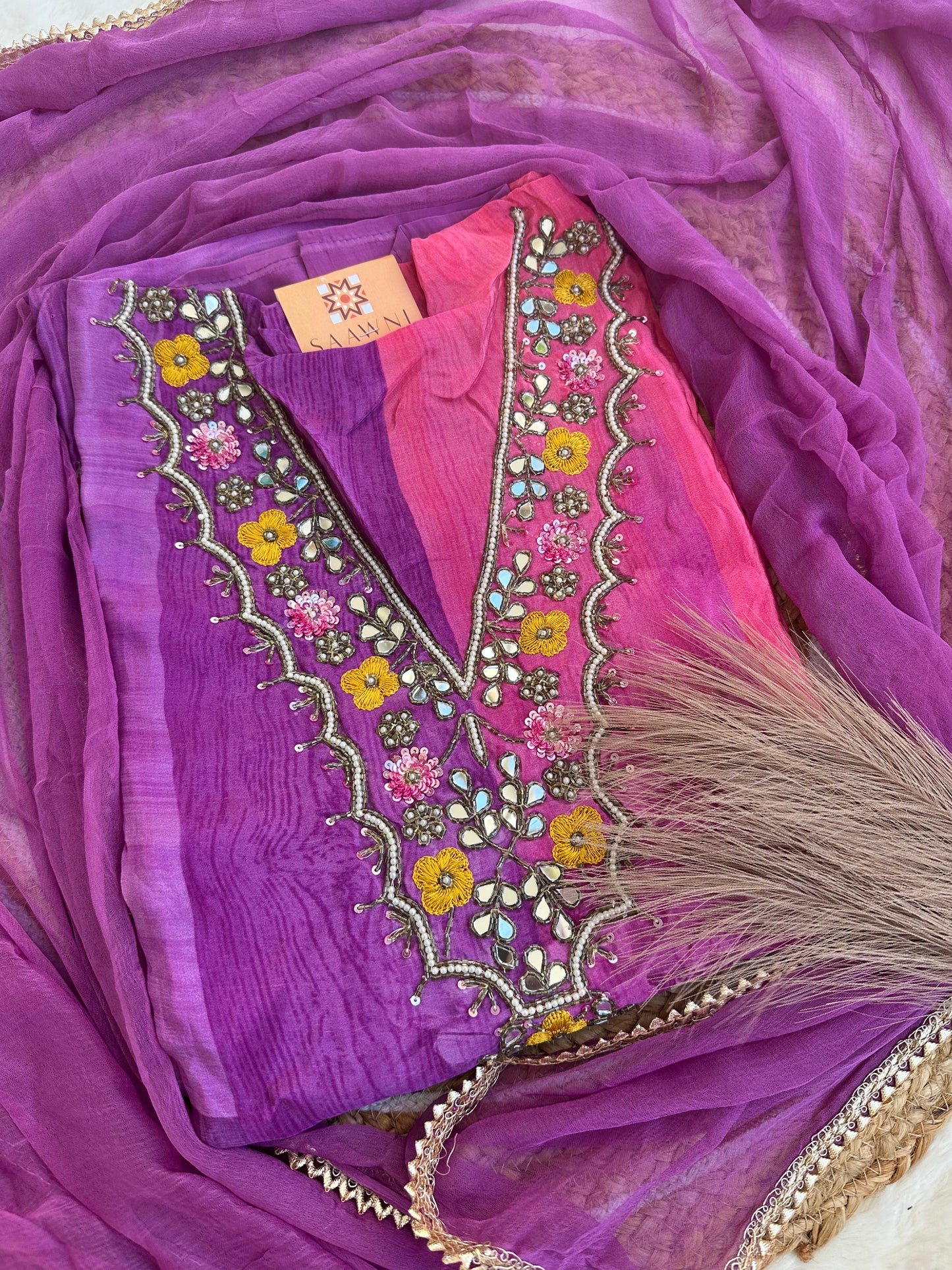 Unstitched premium suit set